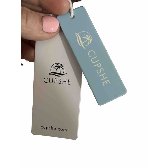 Cupshe One Piece Swimsuit‎ Womens  Sz S Open Side One Shoulder Strap Mauve Pink - Picture 9 of 14